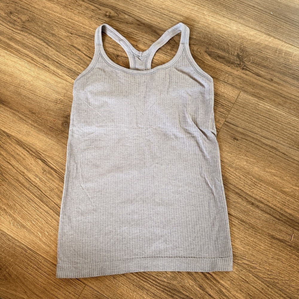 Lululemon Ebb To Street Tank II size 6 Purple - LW1AX1S